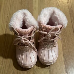 London Fog Sparkly Pink Kids Boots
